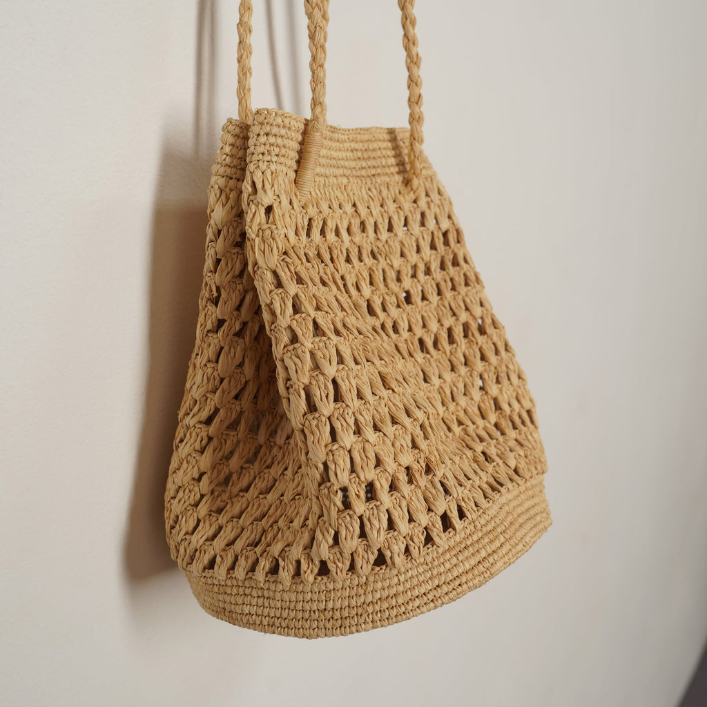 AMPIANA Bucket bag ナチュラル［期間限定販売］