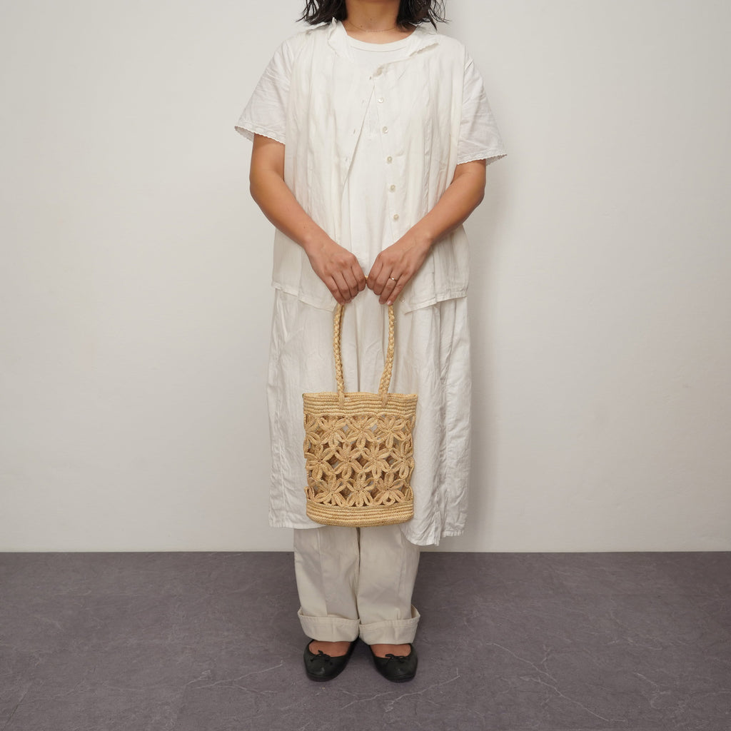 AMPIANA Flower bag ナチュラル［期間限定販売］