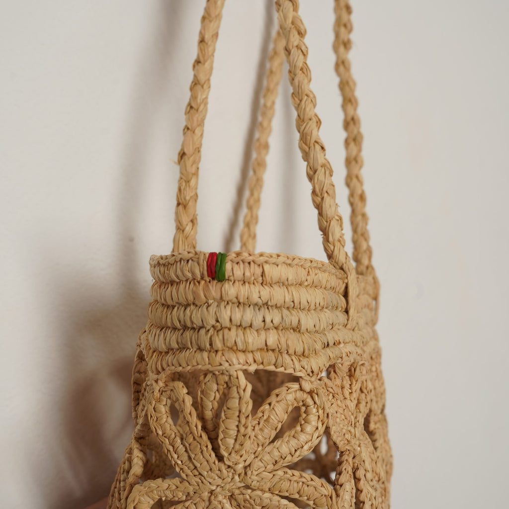 AMPIANA Flower bag ナチュラル［期間限定販売］