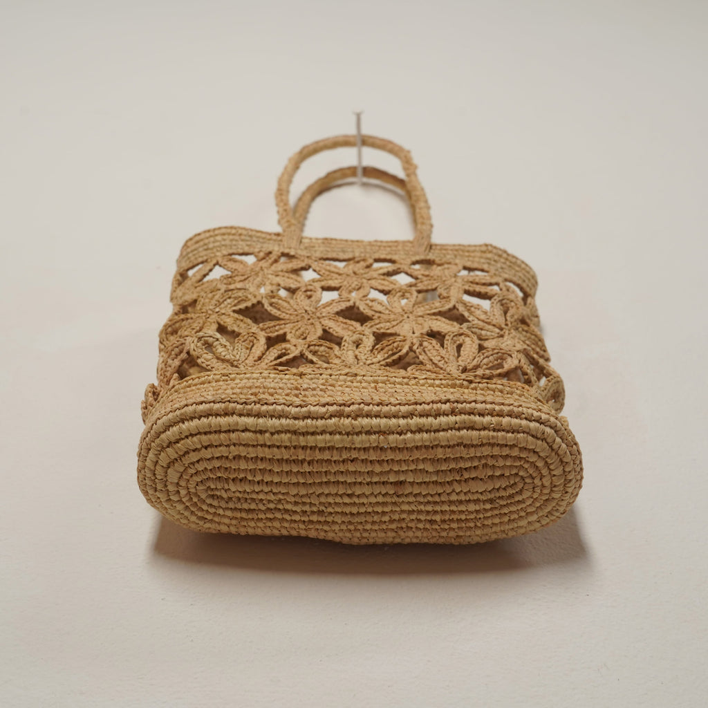 AMPIANA Flower bag ナチュラル［期間限定販売］