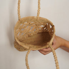 AMPIANA Flower bag ナチュラル［期間限定販売］