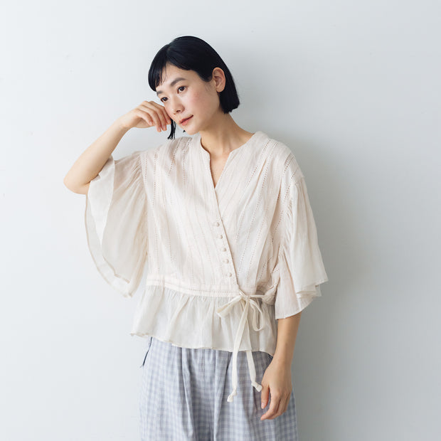 A 　Rouje Paris カシュクールブラウス MAGALI コットンレース カシュクールブラウス ｜くらすこと公式