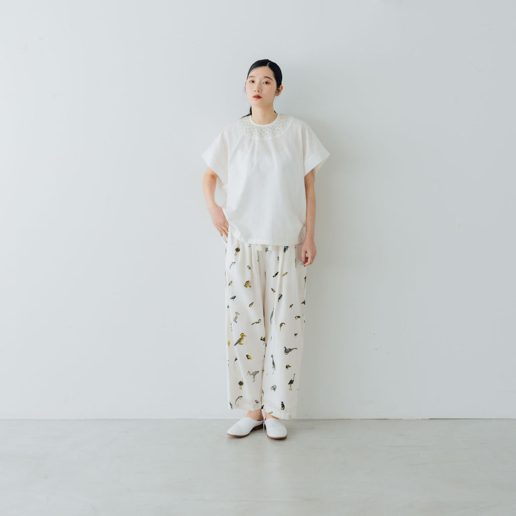 BUNON エンブロイダリーウーブンT