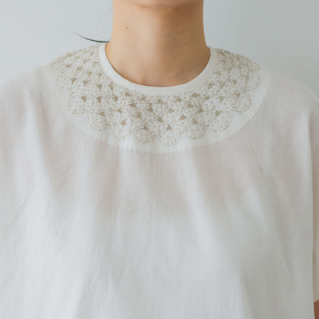 BUNON エンブロイダリーウーブンT