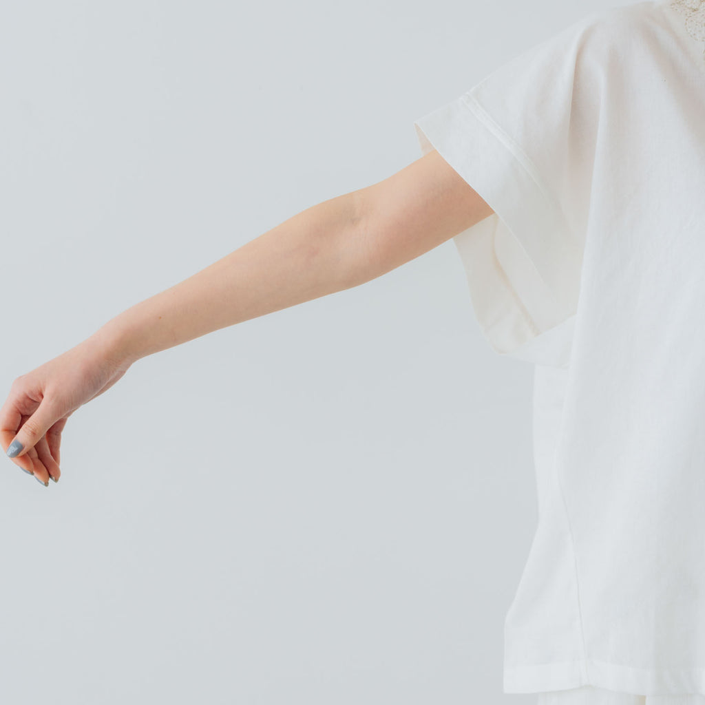 BUNON エンブロイダリーウーブンT