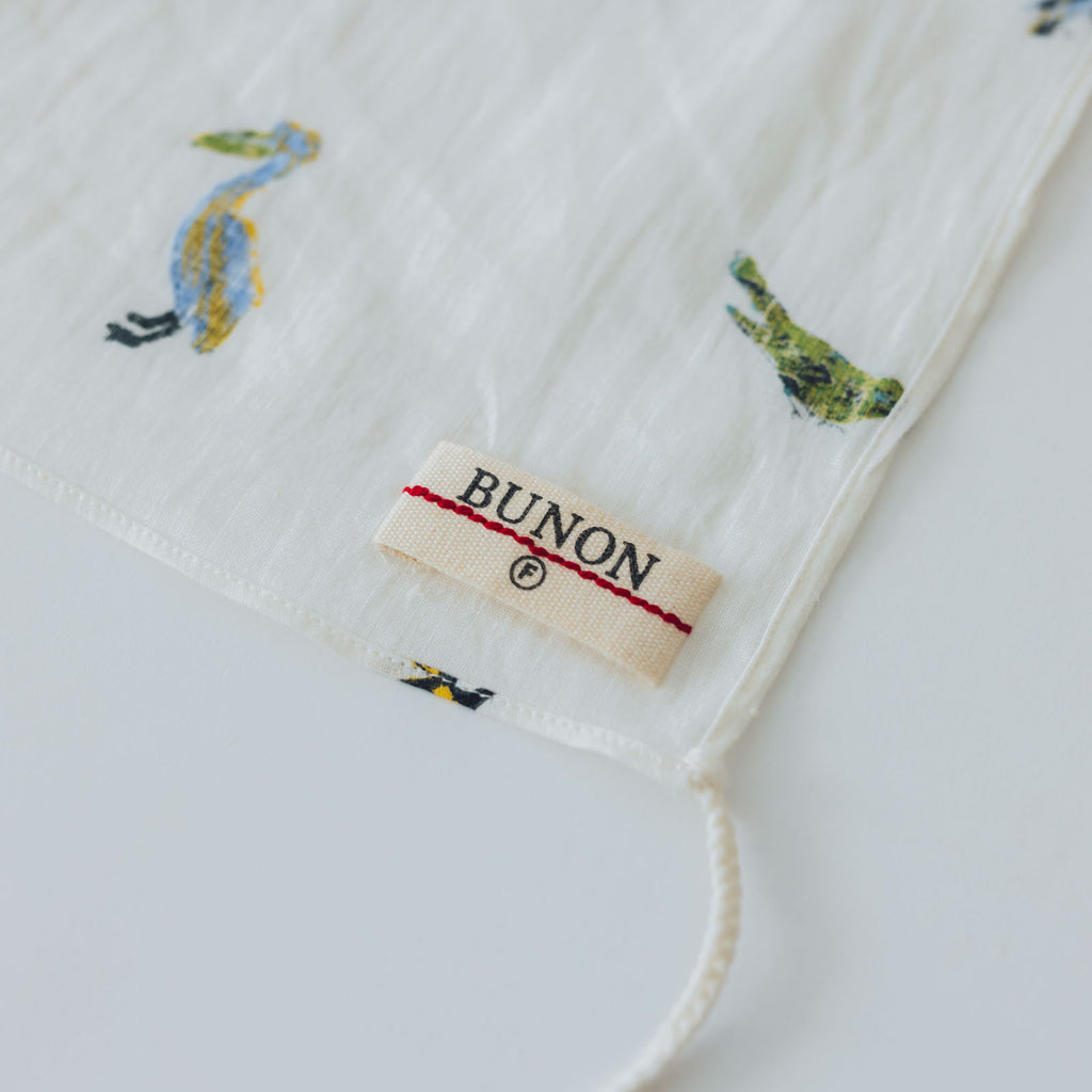 BUNON タッセルスカーフ バードプリント ｜くらすこと公式オンラインストア