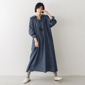 BUNON エンブロイダリーチュニックドレス