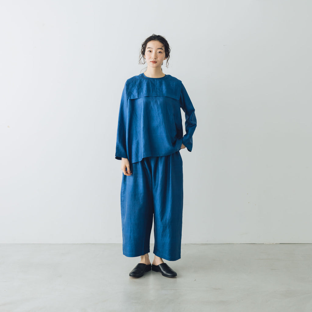 BUNON ワイドベルトパンツ