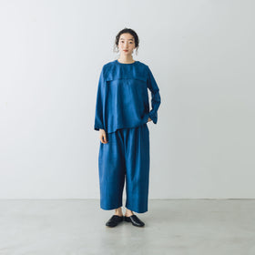 BUNON ワイドベルトパンツ