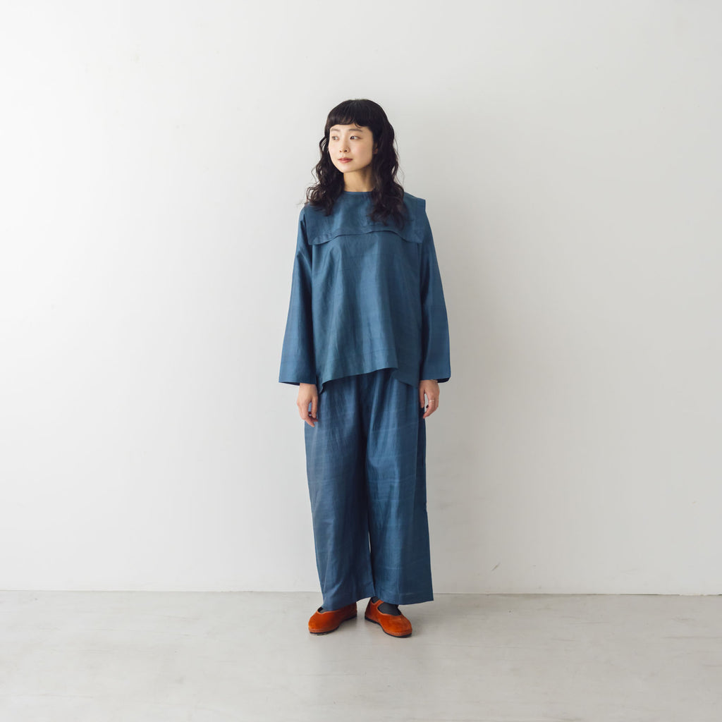 もこさん　BUNON今季シルクパンツ BUNON ワイドベルトパンツ ｜くらすこと公式オンラインストア