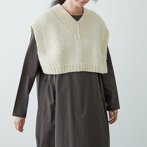 BUNON×ound ハンドニットジレ