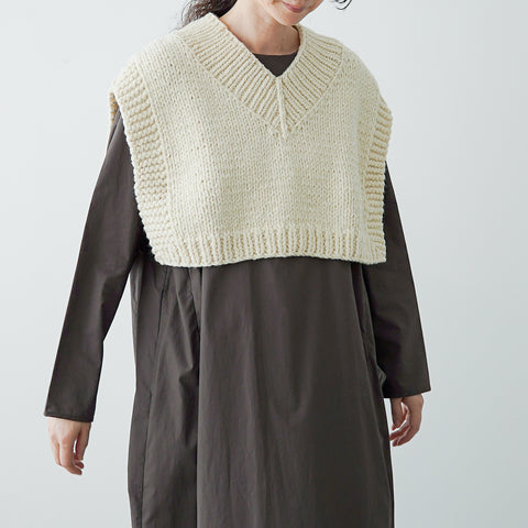 BUNON×ound ハンドニットジレ