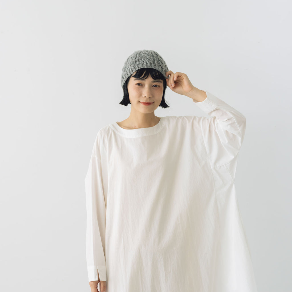 yourwear カシミヤケーブルニットキャップ