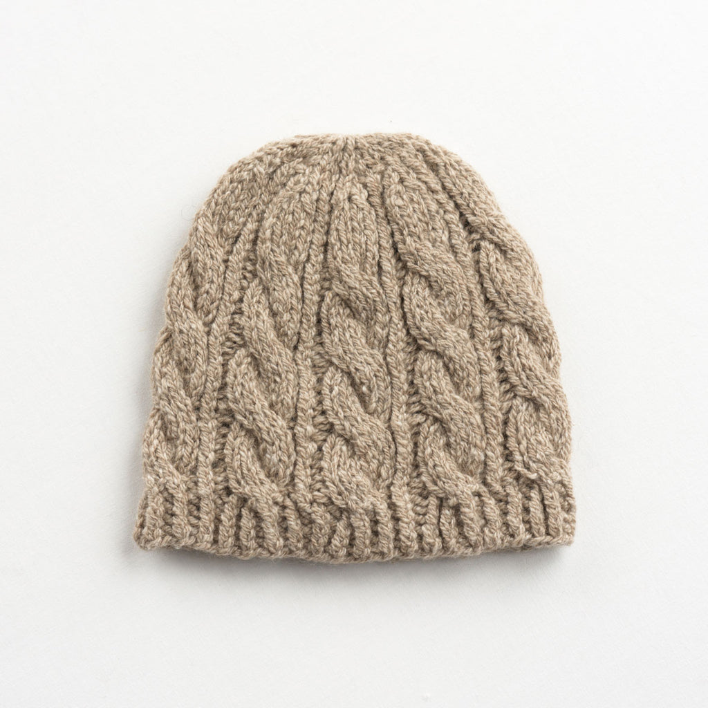 yourwear カシミヤケーブルニットキャップ