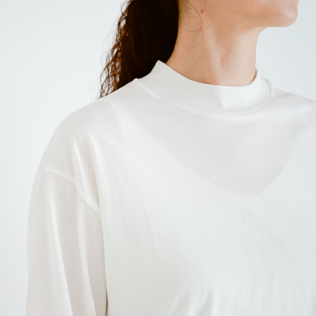 ALWEL モックネックパフスリーブTシャツ