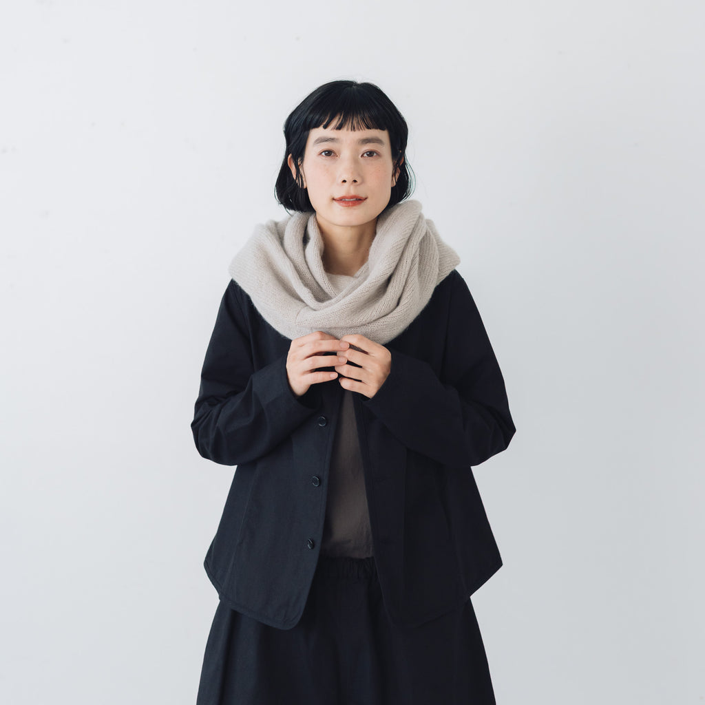 evam eva  モヘアリリーループストール