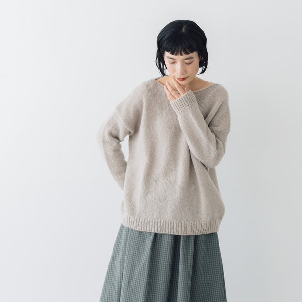 evam eva   モヘアリリープルオーバー