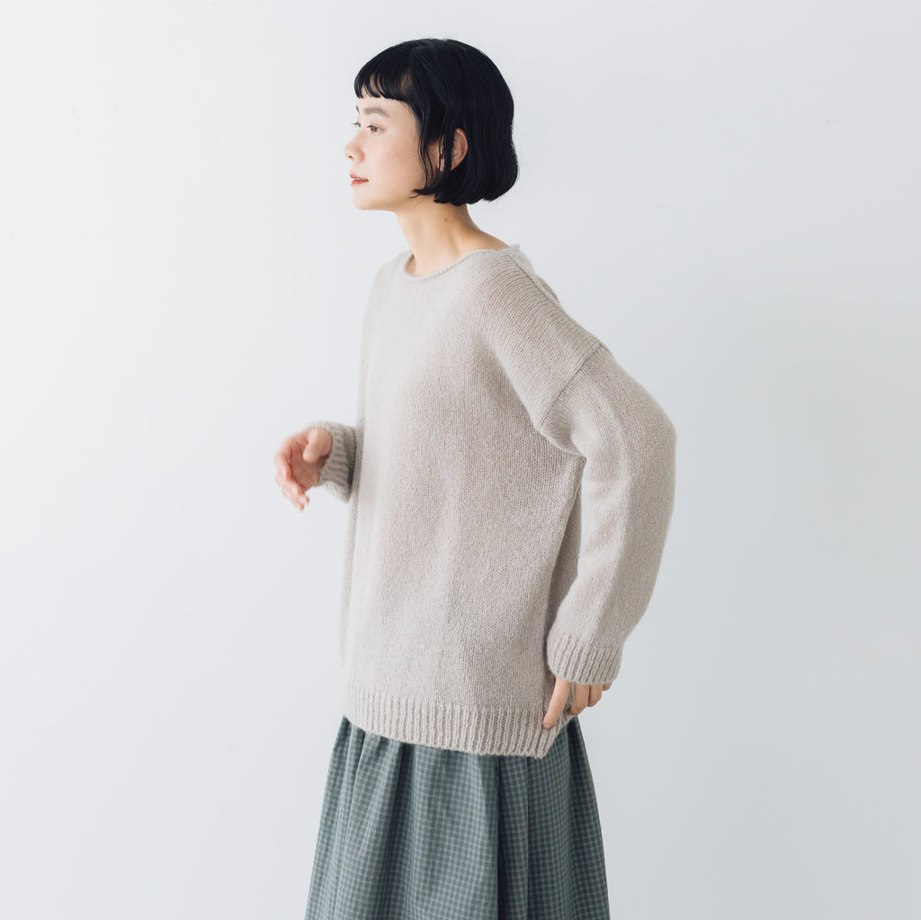 evam eva   モヘアリリープルオーバー