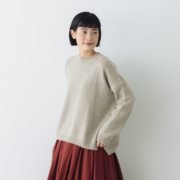 evam eva ウールフォックスプルオーバー