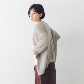 evam eva モヘアシルク カーディガン