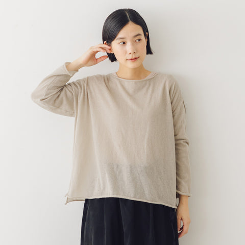 evam eva ウールカシミア ボートネックプルオーバー