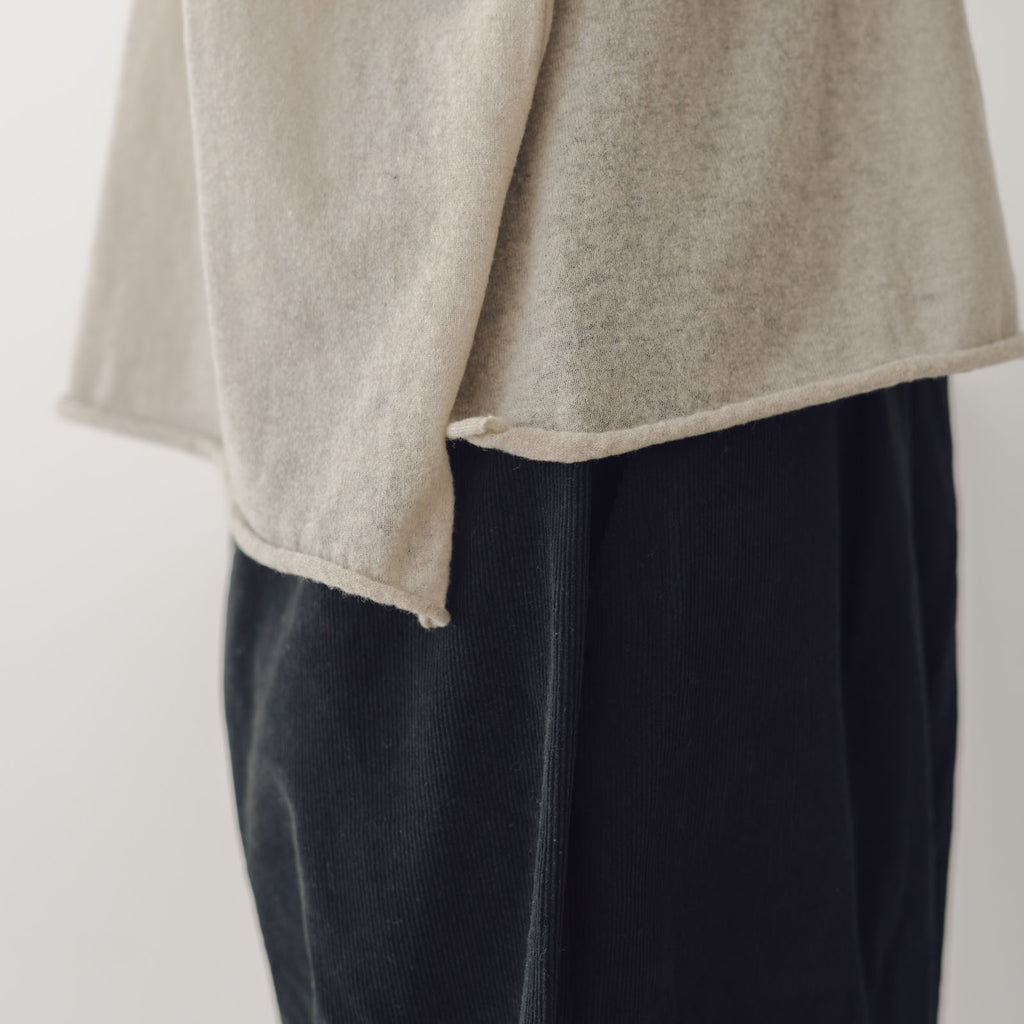 evam eva ウールカシミア ボートネックプルオーバー