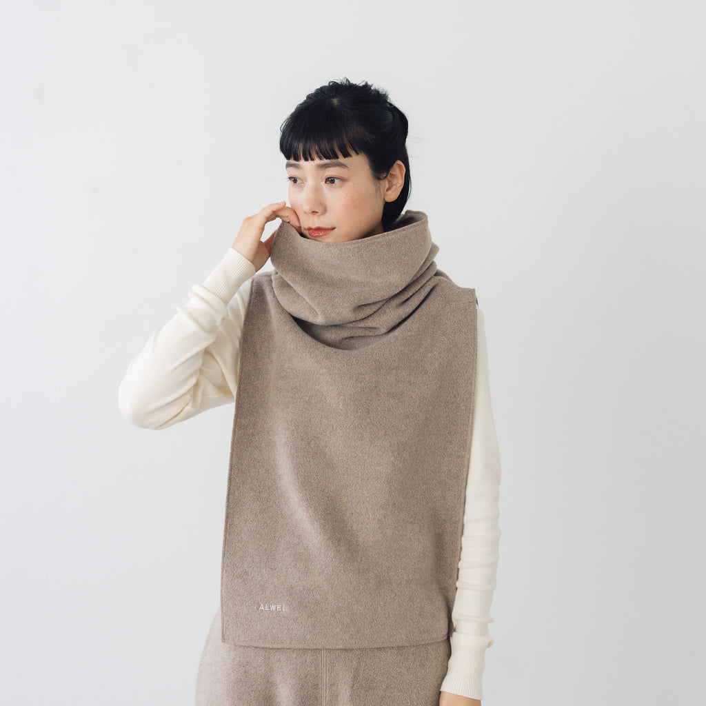 ALWEL フリースハイネックゲイター　モカ ALWEL フリース ハイネックゲイター ｜くらすこと公式オンラインストア