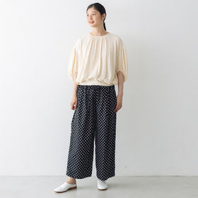 Gauze# ポルカドットワイドパンツ