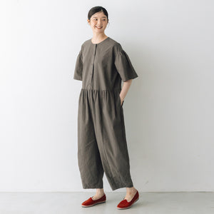 Gauze# リネンアトリエオールインワン　くらすこと Gauze# アトリエチャーリーサロペット ｜くらすこと公式オンラインストア