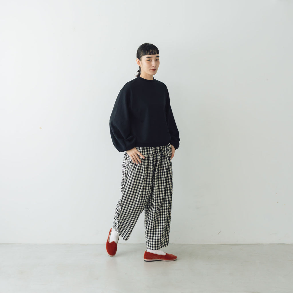 Gauze# ボリュームスリーブ 裏毛 プルオーバー