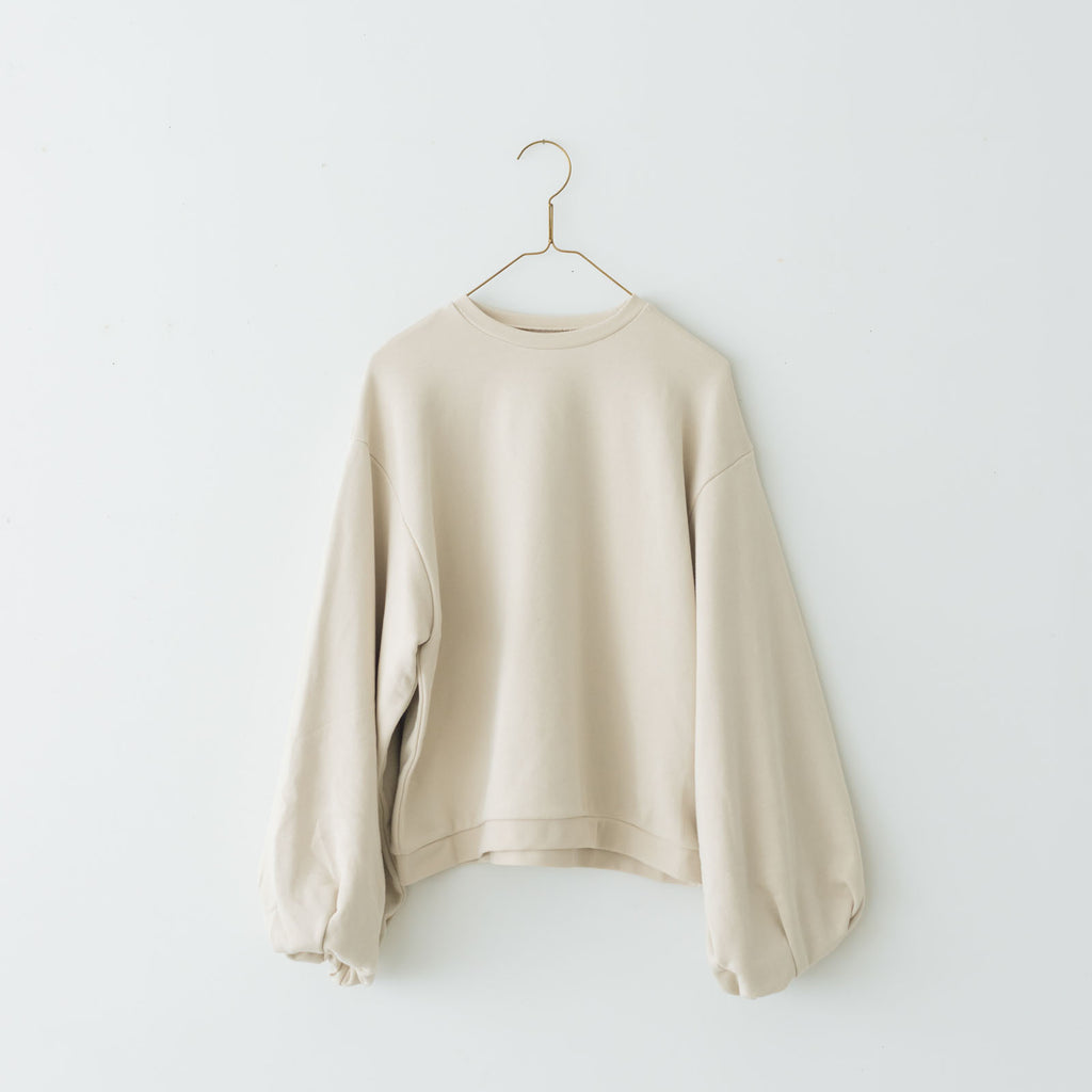 Gauze# ボリュームスリーブ 裏毛 プルオーバー