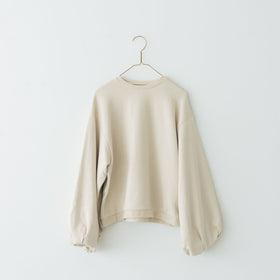 Gauze# ボリュームスリーブ 裏毛 プルオーバー