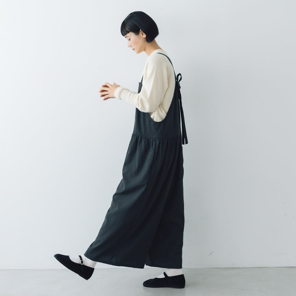 Gauze# トラバイユ サロペット チャコール