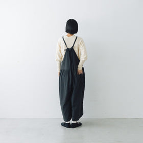 Gauze# トラバイユ サロペット チャコール