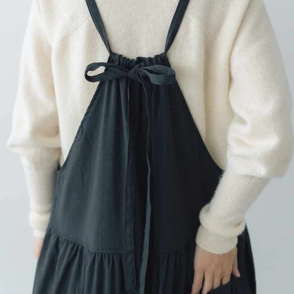 Gauze# トラバイユ サロペット チャコール