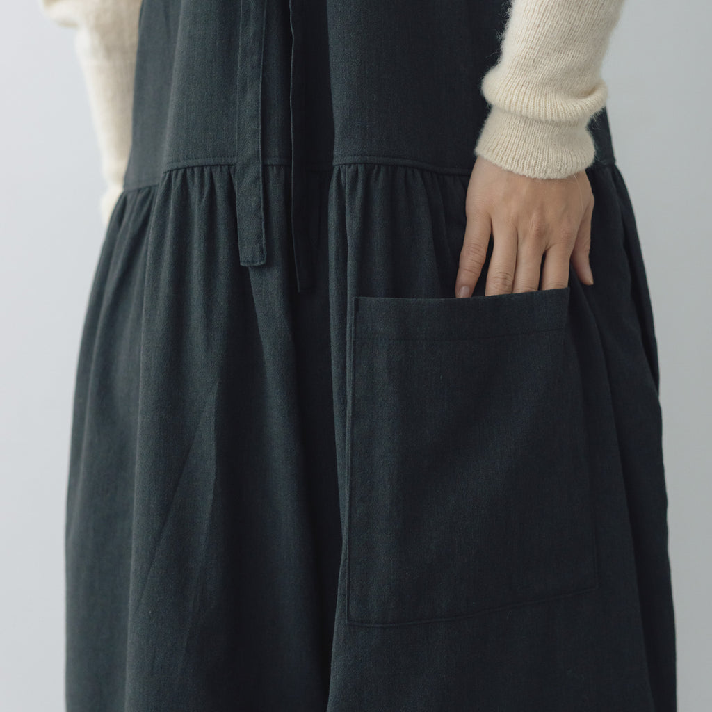 Gauze# トラバイユ サロペット チャコール