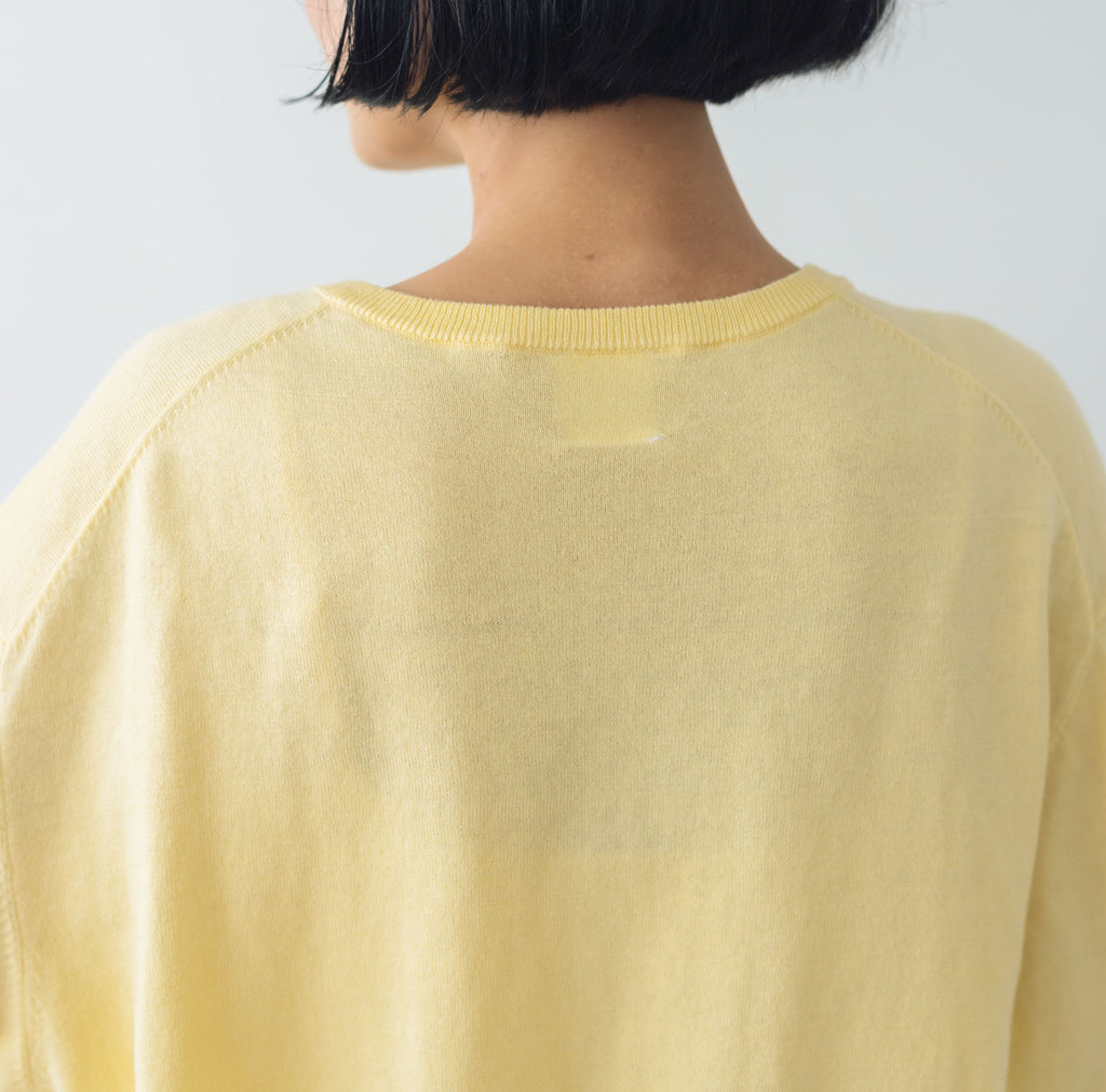 Gauze# ギャザースリーブ ニットカーディガン