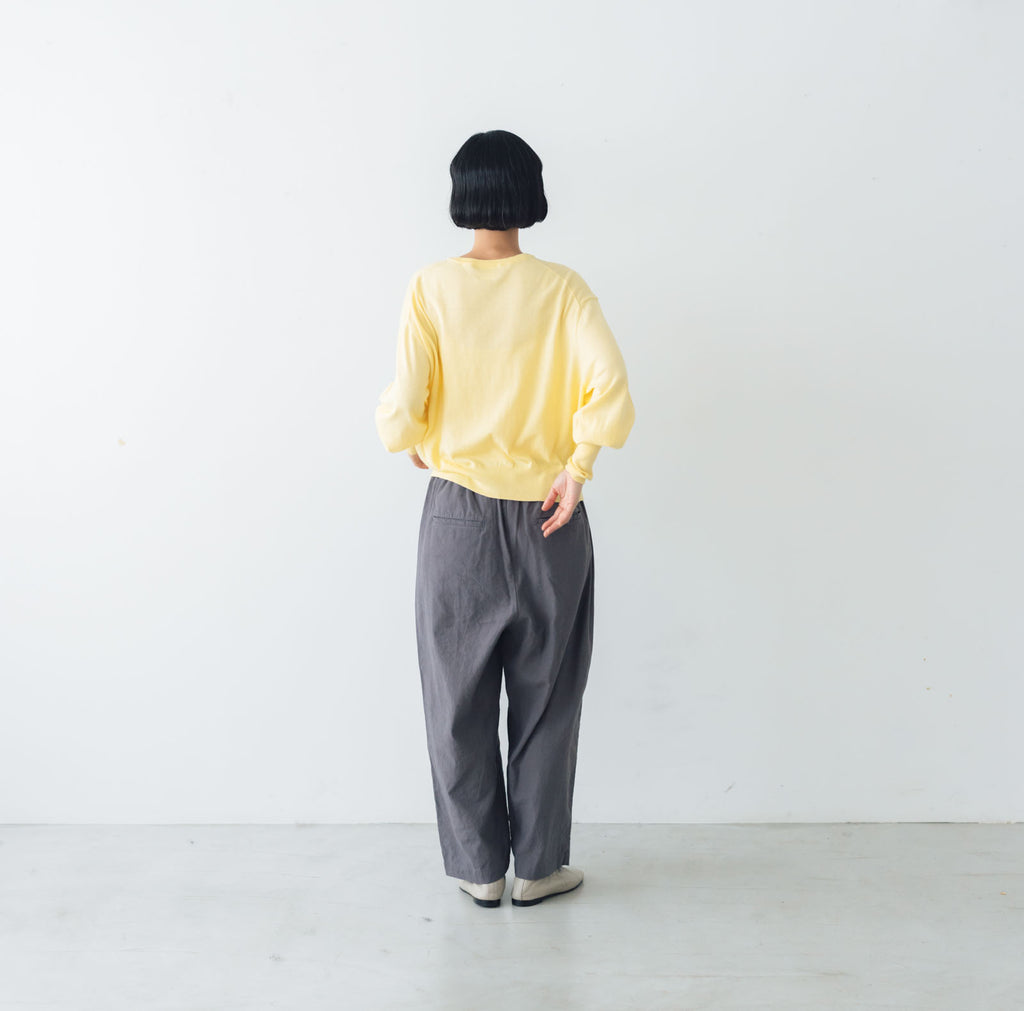 Gauze# ギャザースリーブ ニットカーディガン