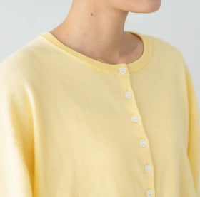 Gauze# ギャザースリーブ ニットカーディガン