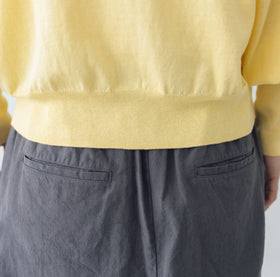 Gauze# ギャザースリーブ ニットカーディガン