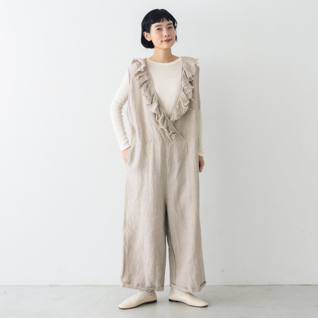 Gauze# オールインワン　くらすこと別注 Gauze# アメリ フリルサロペット ｜くらすこと公式オンラインストア