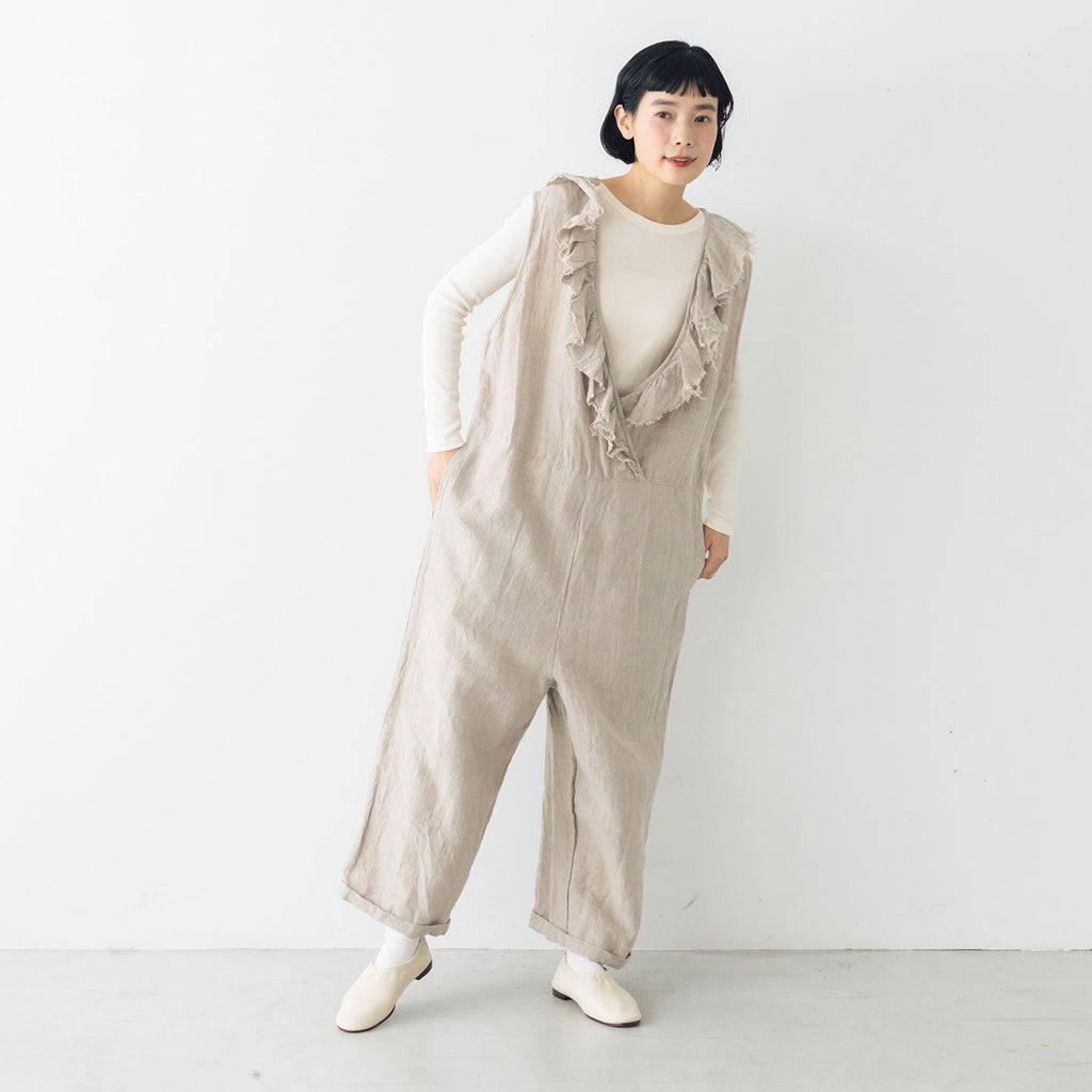 良品 Ameri FOLD TUCK WIDE ROMPERS サロペット Ameri（アメリ）の「FOLD TUCK WIDE ROMPERS（サロペット