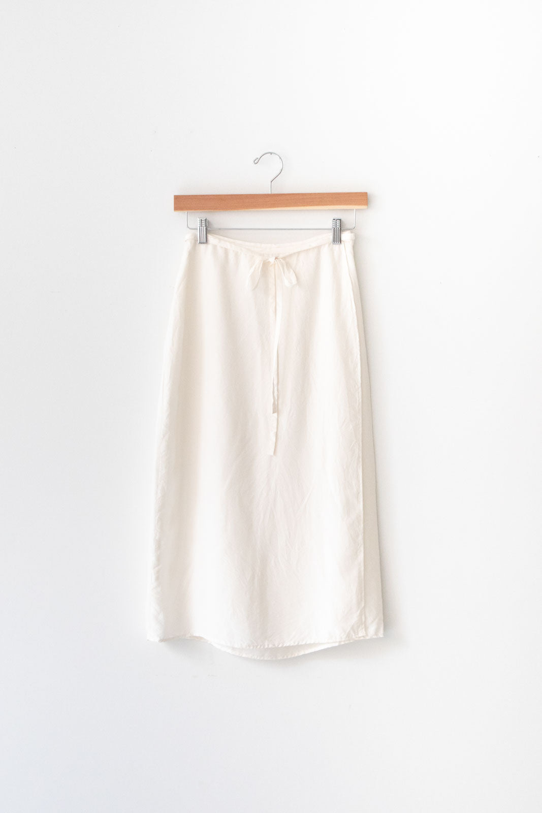 Yoli値下げ【Yoli】Silk wrap skirt シルクラップスカート ホワイト