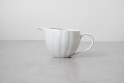 村上雄一 白磁輪花茶海バックハンドル