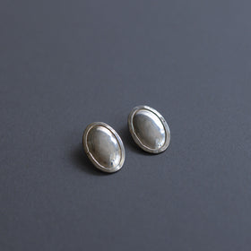 accessories mau カレンシルバーオーバルピアス