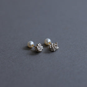 accessories mau カレンシルバーピアス パールキャッチ