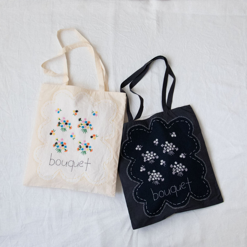 pot and tea ブーケ刺繍バッグ［期間限定販売］