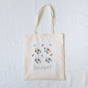 pot and tea ブーケ刺繍バッグ［期間限定販売］