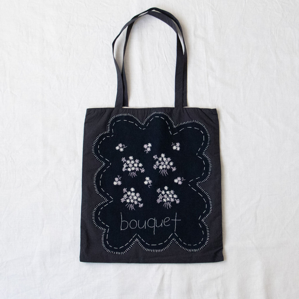 pot and tea ブーケ刺繍バッグ［期間限定販売］