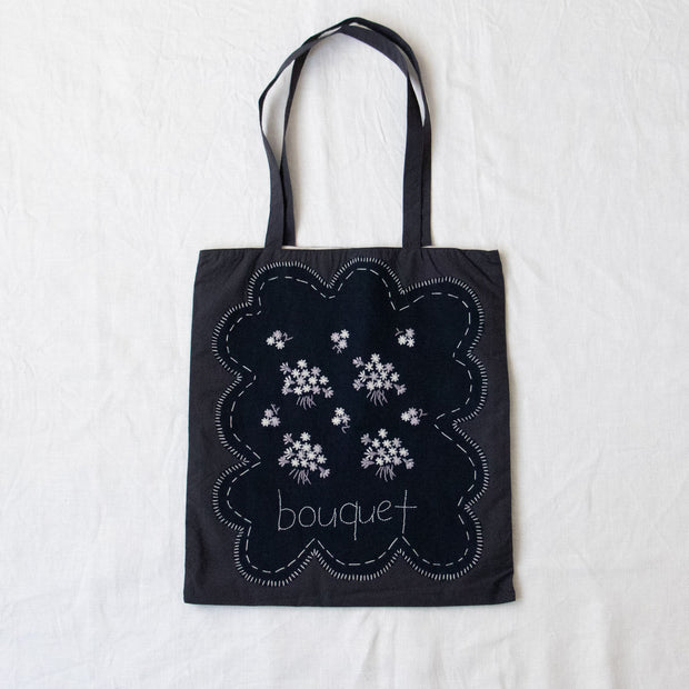 pot and tea ブーケ刺繍バッグ［期間限定販売］